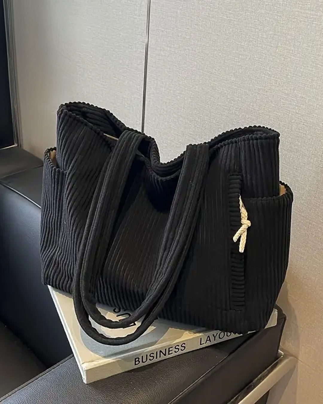 Avelora™ | Ribbed Tote Bag