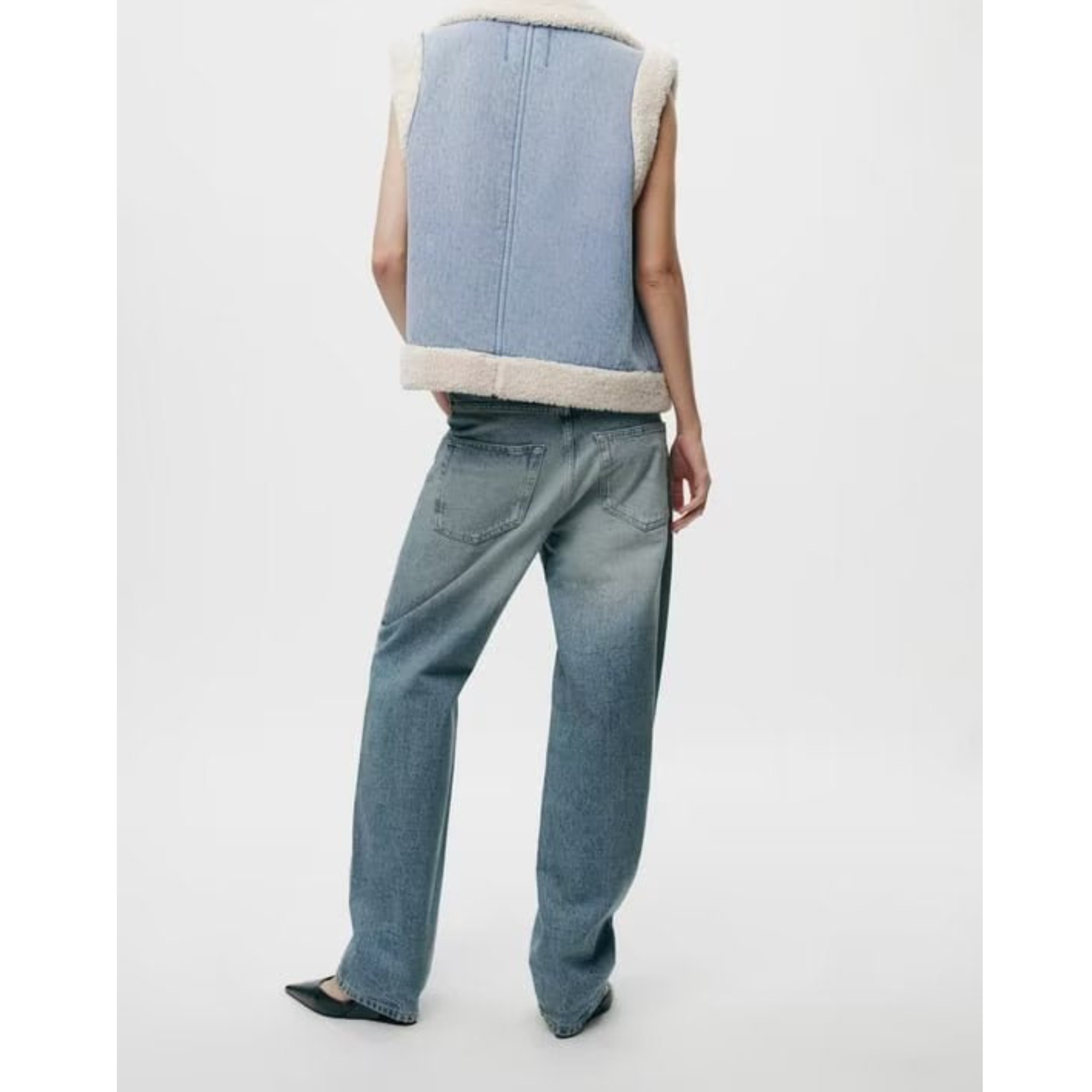 By Ophelia™ | | Denim and Sheepskin Jacket