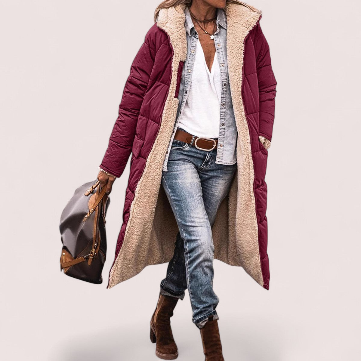 By Ophelia™ | WARM REVERSIBLE PARKA JACKET