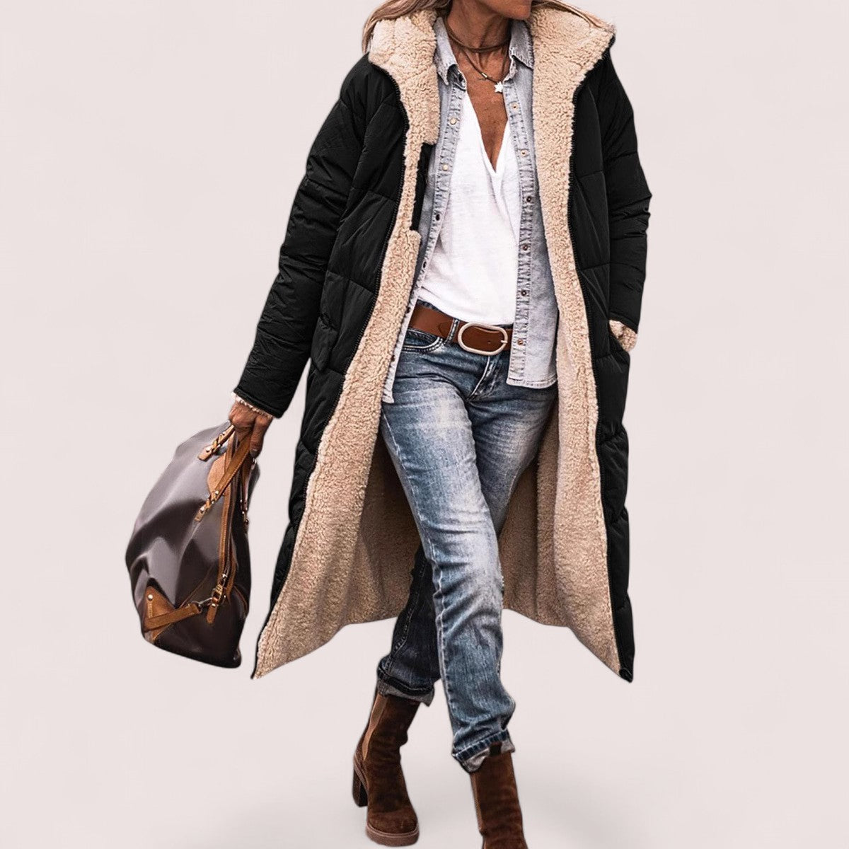 By Ophelia™ | WARM REVERSIBLE PARKA JACKET