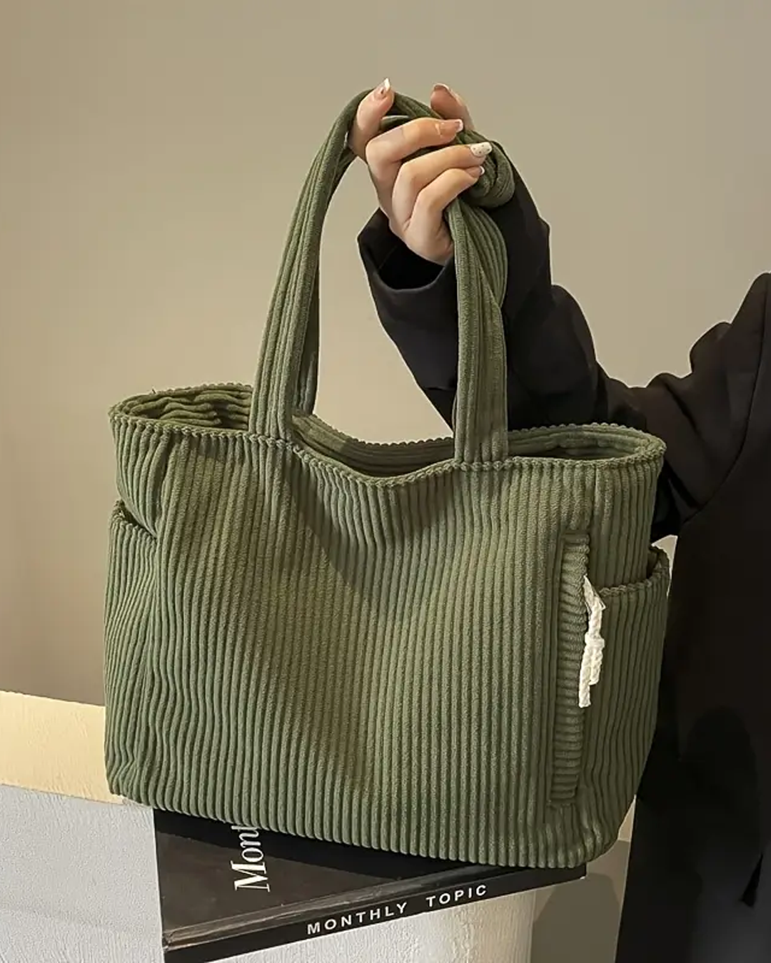 Avelora™ | Ribbed Tote Bag