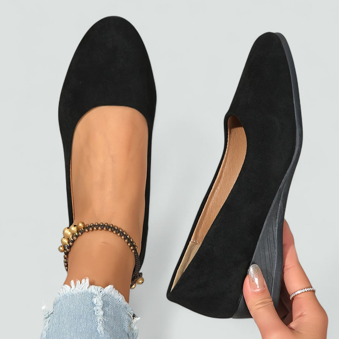 Éliane – Comfortable ballerinas with wedge heels