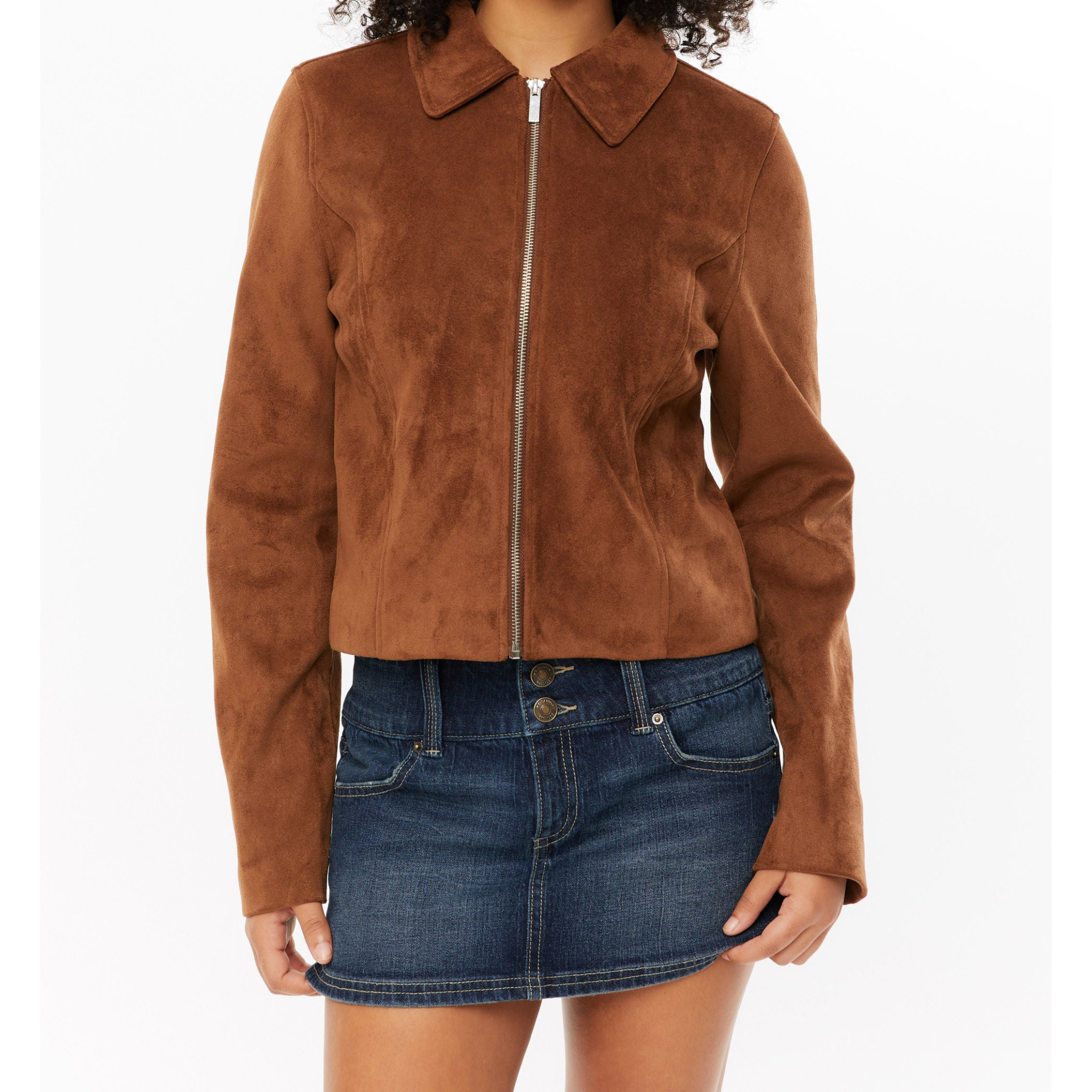 By Ophelia™ | Faux Suede Jacket