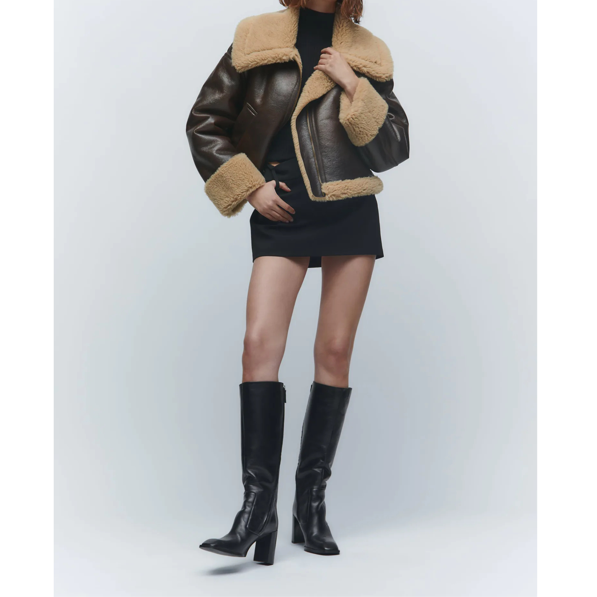 By Ophelia™ | Shearling Jacket