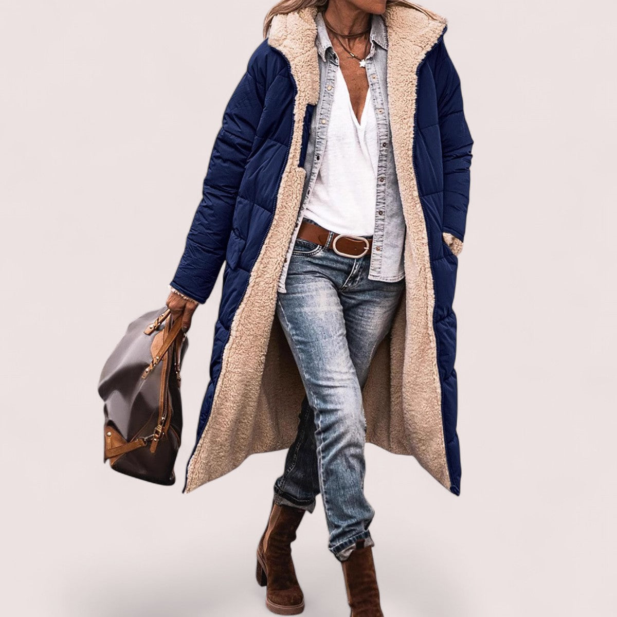 By Ophelia™ | WARM REVERSIBLE PARKA JACKET