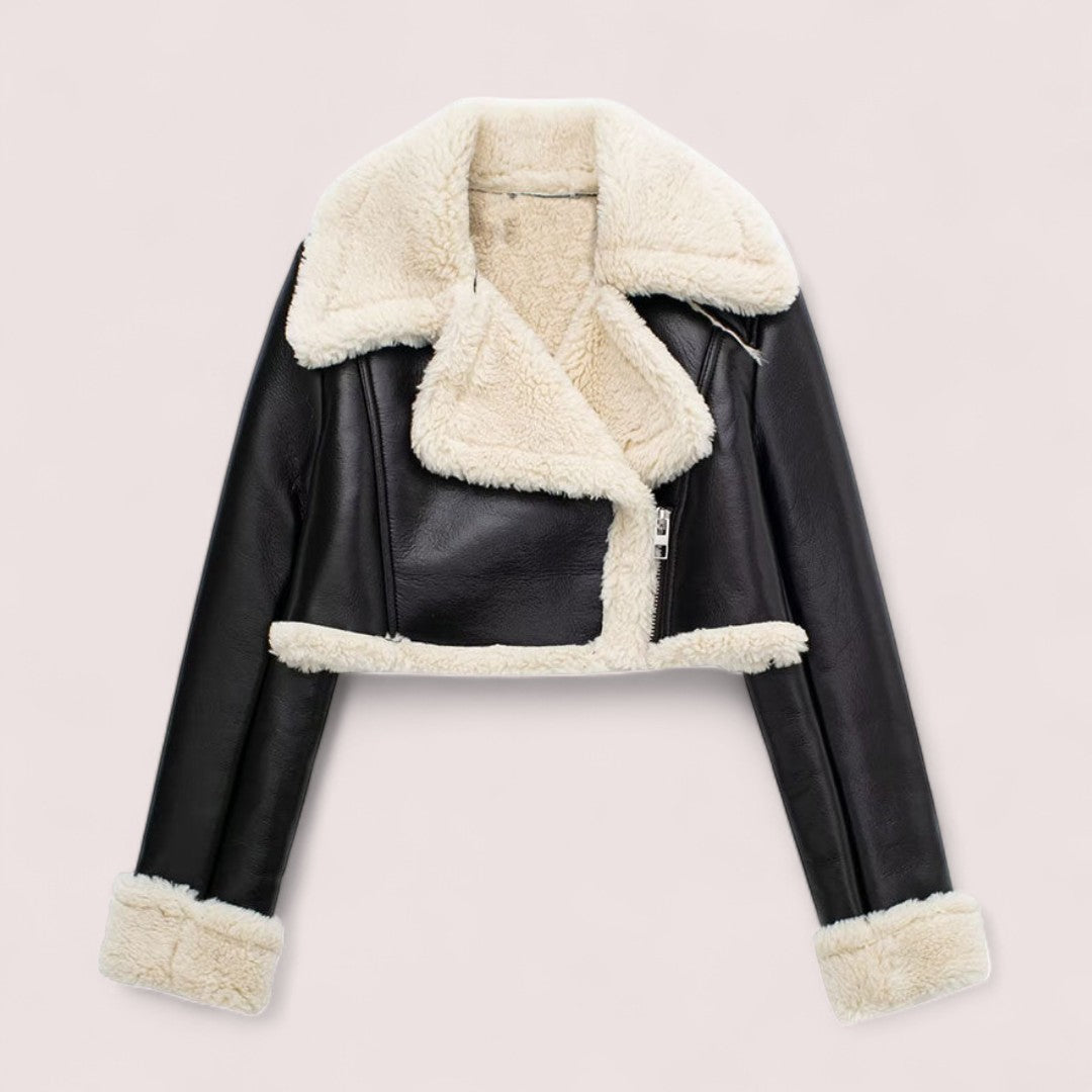 By Ophelia™ | Short Shearling Jacket