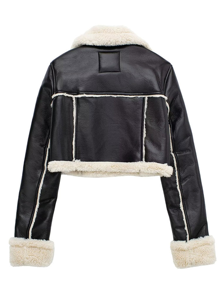 By Ophelia™ | Short Shearling Jacket