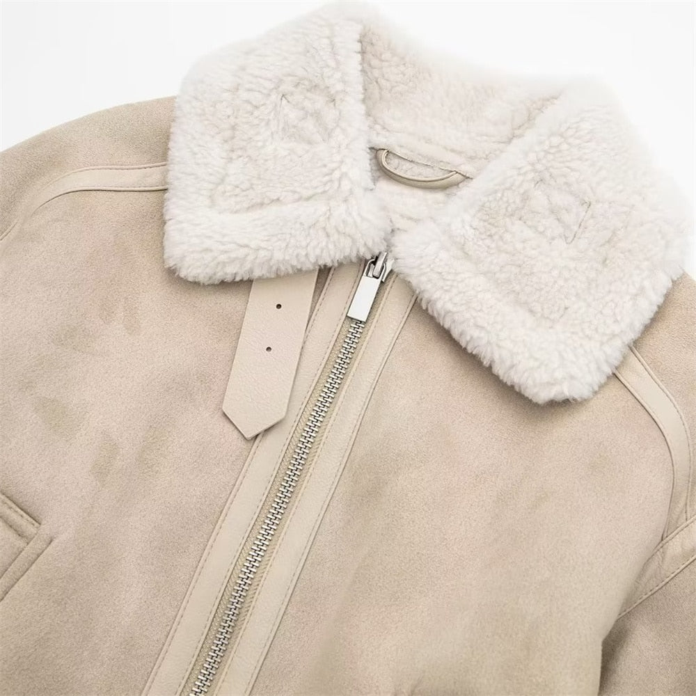 By Ophelia™ | Shearling Jacket