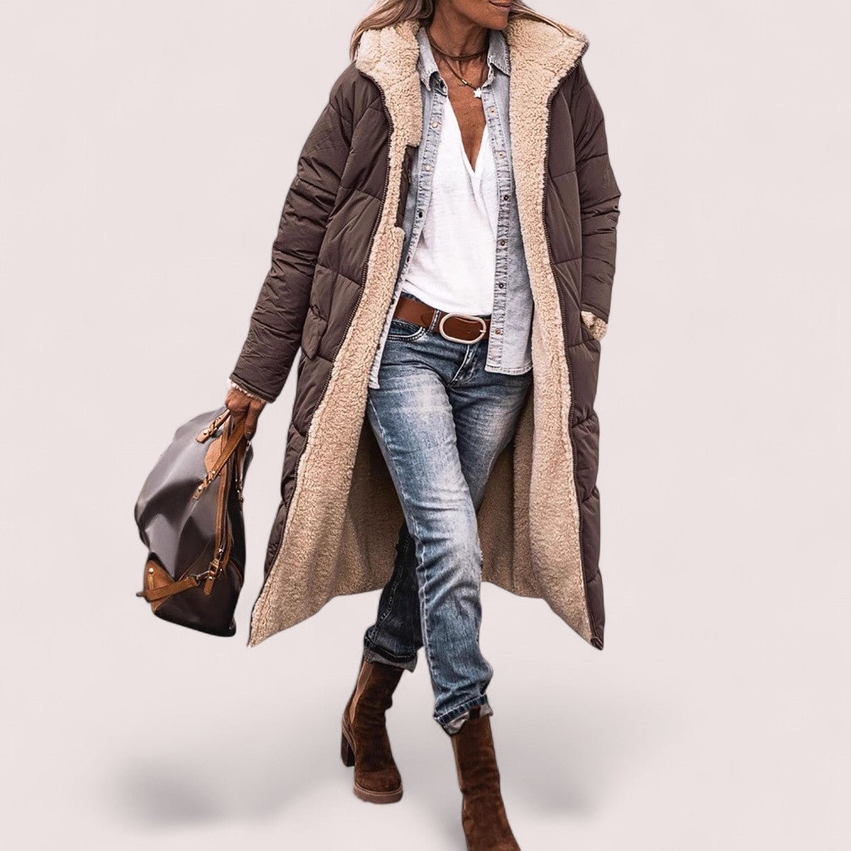 By Ophelia™ | WARM REVERSIBLE PARKA JACKET