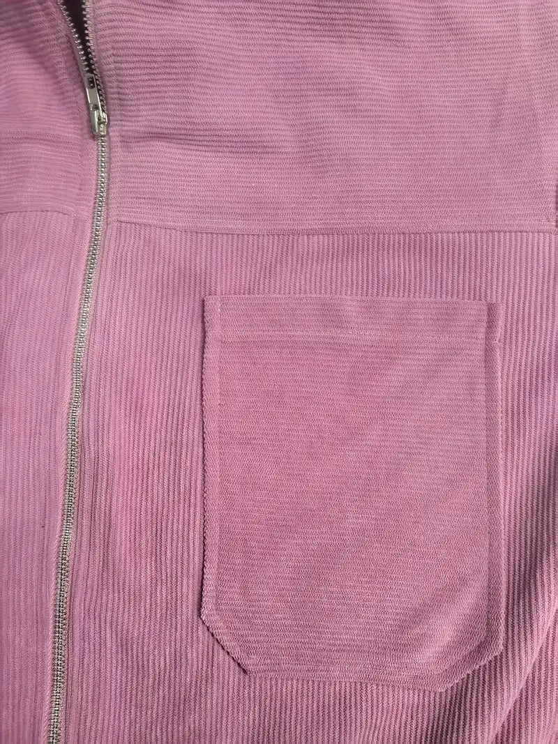By Ophelia™ | Cord Jacket with Zipper