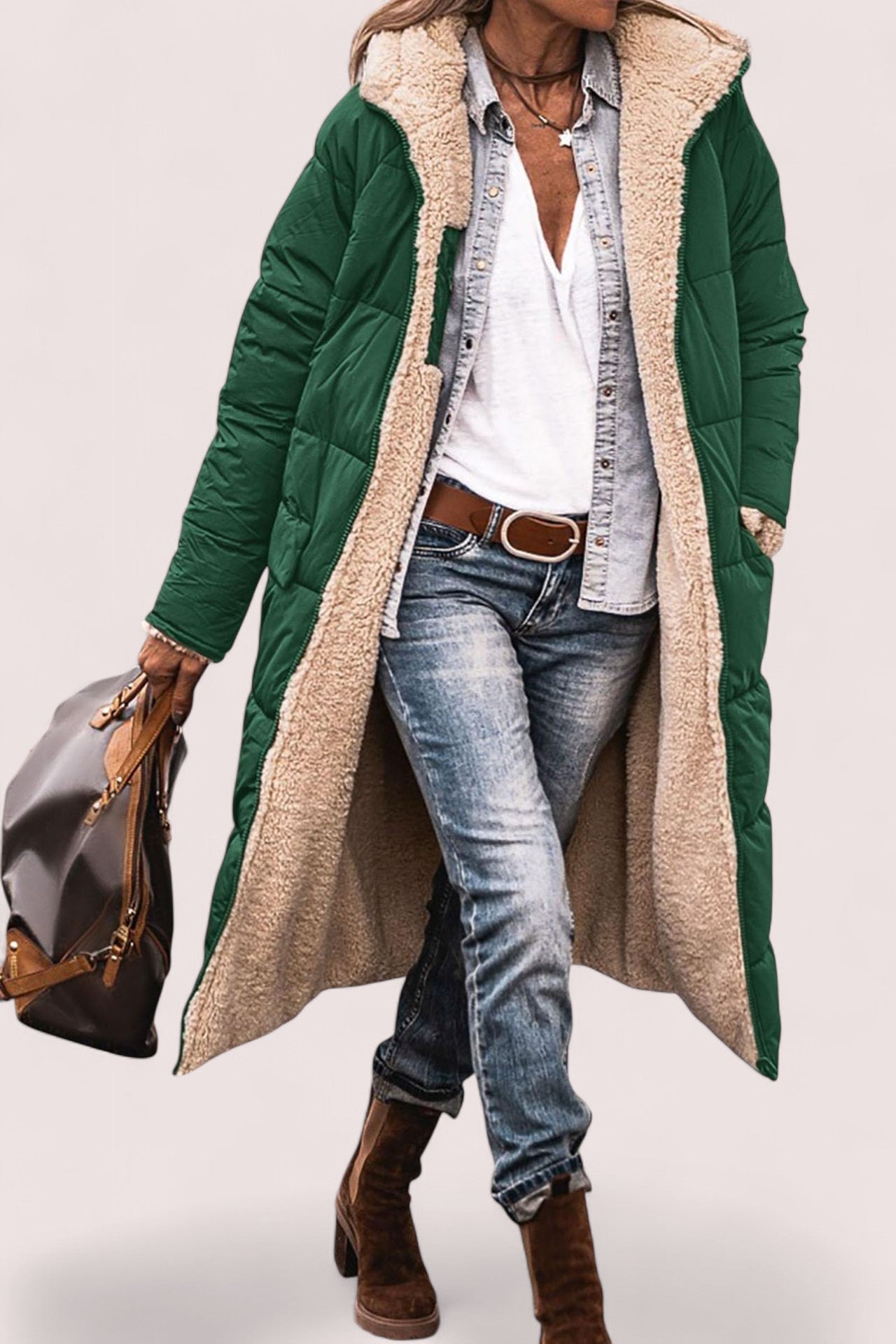 By Ophelia™ | WARM REVERSIBLE PARKA JACKET