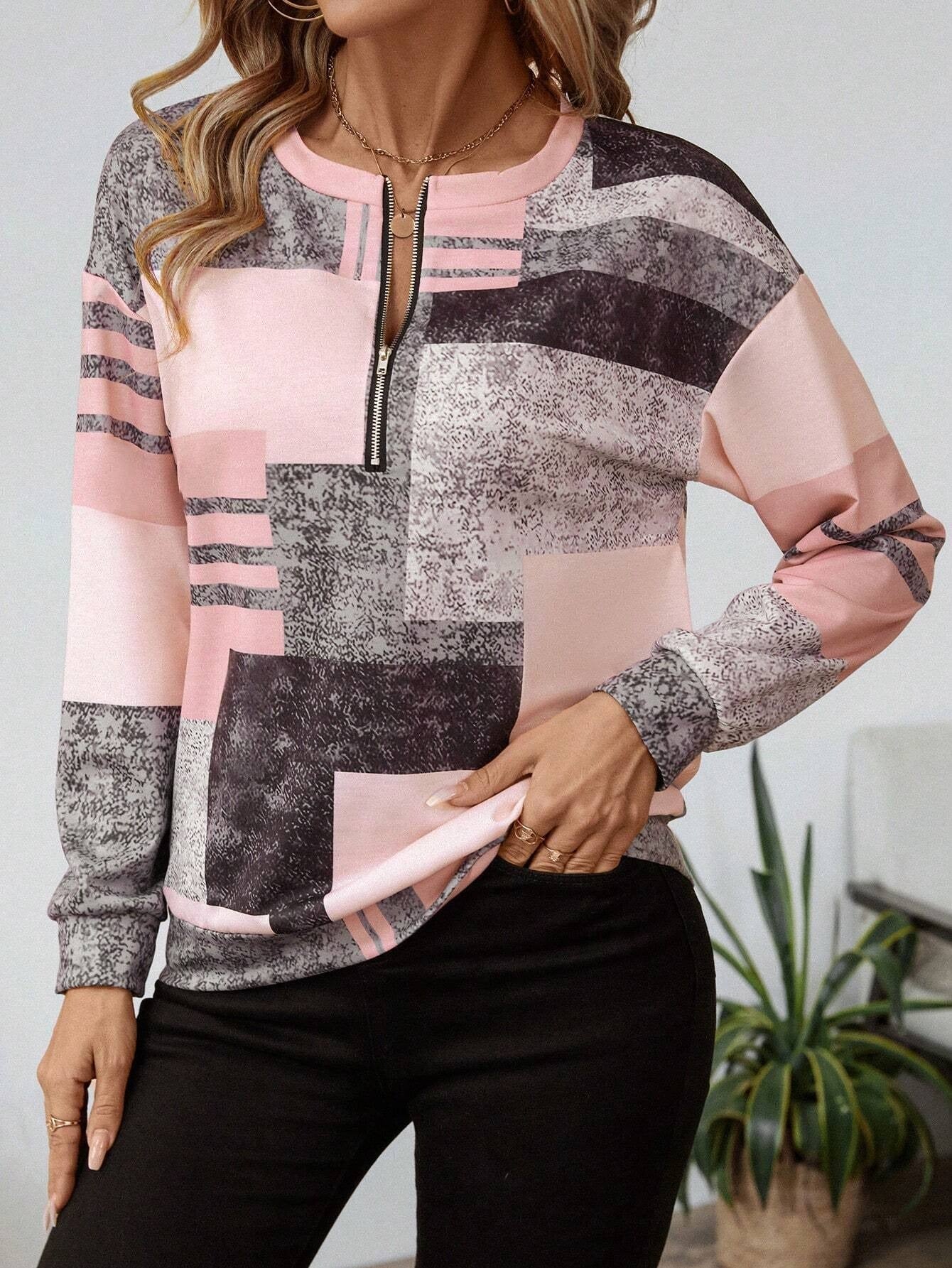 Meliora™ | Patterned Long Sleeve Top 
