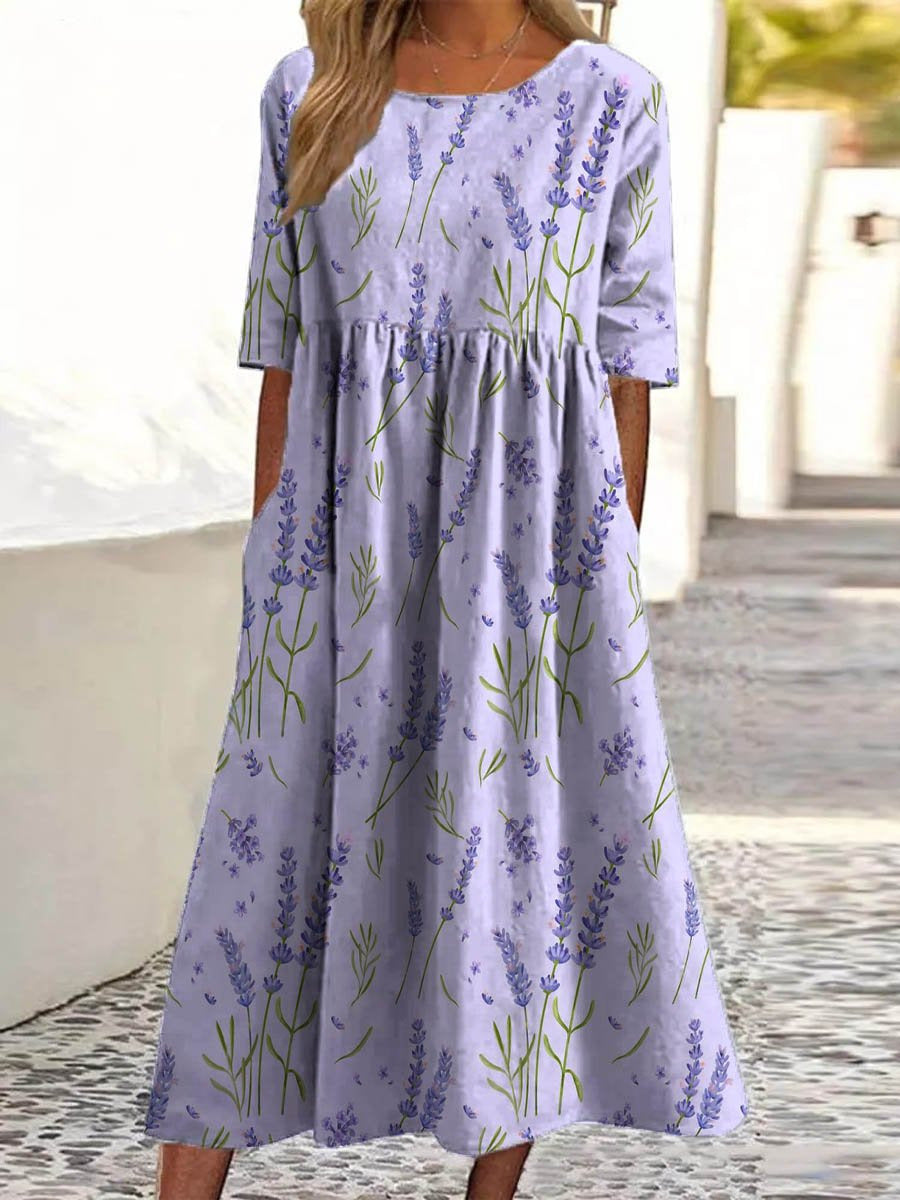Wendy – Embroidered Relaxed Midi Dress 